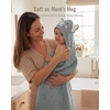 image:imageBlissful Diary Muslin Baby Hooded Towel 2 Pack Soft amp Absorbent Bath Towel for Infant Toddler Unisex Baby Gift Newborn Essentials Sunny Duck amp Gentle LambWise Elephant  Sweet Bunny