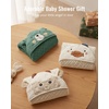 image:imageBlissful Diary Muslin Baby Hooded Towel 2 Pack Soft amp Absorbent Bath Towel for Infant Toddler Unisex Baby Gift Newborn Essentials Sunny Duck amp Gentle LambSmart Bear  Gentle Lamb