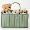 image:imageBlissful Diary Muslin Mini Crib Sheets 2 Pack and Baby Diaper Caddy Organizer Bundle