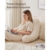 image:imageBlissful Diary Reading Pillow Bundle Flannel Cream White amp Corduroy Sage Green