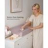 image:imageBlissful Diary Vegan Leather Baby Changing Pad and Muslin Baby Changing Pad with Waterproof Lining Foam