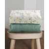 image:imageMini Crib Sheets Leaf and Baby Splat Mat Rainbow Bundle