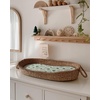 image:imageMuslin Bassinet Sheet Monstera LeavesampDark Green and Changing Pad Cover Roman GreenampBotanical Leaf Bundle