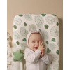 image:imageMuslin Changing Pad Cover and Standard Changing Pad Bundle Monstera LeavesampDark Green and Sage Green