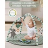 image:imageSplat Mat Retro Rainbow and Baby Play Gym Sage Green Bundle