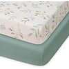 image:imageBlissful Diary Muslin Mini Crib Sheets 2 Pack and Baby Diaper Caddy Organizer Bundle