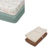 image:imageMini Crib Sheets Leaf and Changing Pad Cover Sunshine Bundle