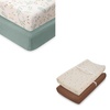 image:imageMuslin Crib Sheets Leaf and Changing Pad Cover Sunshine Bundle
