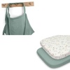 image:imageRoman Green Nursing Cover and Leaf Bassinet Sheet Bundle