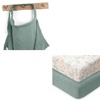 image:imageRoman Green Nursing Cover and Leaf Crib Sheet Bundle