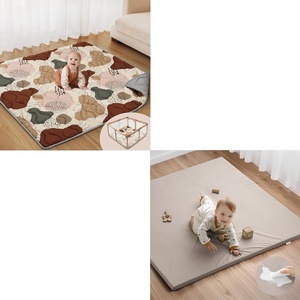 image:image71x59 Boho Baby Play Mat50x50 Brown Gray Vegan Leather Baby Play Mat
