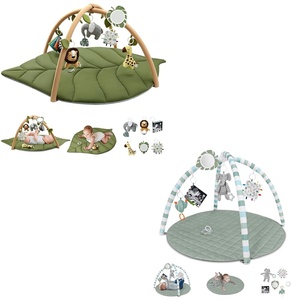 image:imageBaby Play Gym MatSage Green  Baby Play Gym Leaf Shaped