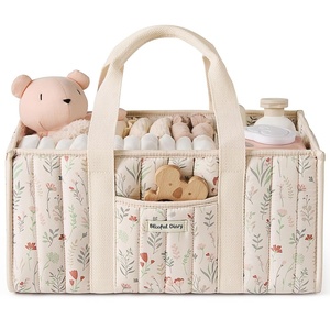 image:imageBlissful Diary Diaper Caddy Bundle Floral Beige amp Earthy Rainbow