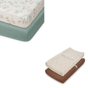 image:imageMini Crib Sheets Leaf and Changing Pad Cover Sunshine Bundle