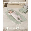 image:imageBaby Changing Pad with Vegan Leather Cover Bundle with Lightweight Travel Change Mat