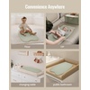 image:imageBaby Changing Pad with Vegan Leather Cover Bundle with Lightweight Travel Change Mat