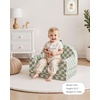 image:imageBlissful Diary Foldable Kids Couch 2in1 Comfy Kids Chair for Reading Playroom Kids Couch Sofa for Girls Boys Birthday Gift Dark GraySage Checkered
