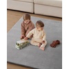 image:imageBlissful Diary 13 Thick Baby Play Mat 71x59 Playpen Mat with Removable amp Washable Cover Ultra Soft Crawling Rug for Floor Foam Cushion amp NonSlip Backing for Kid Toddlers and Infants BeigeLight Grey