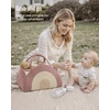 image:imageBlissful Diary Baby Diaper Caddy Organizer Cotton Rope Diaper Caddy Basket Oval Storage Basket Gift for Baby Shower Newborn Essentials GreenBlush Rainbow