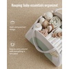 image:imageBlissful Diary Baby Diaper Caddy Organizer Cotton Rope Diaper Caddy Basket Oval Storage Basket Gift for Baby Shower Newborn Essentials GreenMint Rainbow