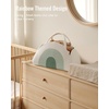 image:imageBlissful Diary Baby Diaper Caddy Organizer Cotton Rope Diaper Caddy Basket Oval Storage Basket Gift for Baby Shower Newborn Essentials GreenMint Rainbow
