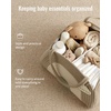 image:imageBlissful Diary Baby Diaper Caddy Organizer Cotton Rope Diaper Caddy Basket Oval Storage Basket Gift for Baby Shower Newborn Essentials GreenNatural Rainbow