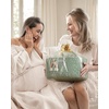 image:imageBlissful Diary Baby Diaper Caddy Organizer Cotton Rope Diaper Caddy Basket Oval Storage Basket Gift for Baby Shower Newborn Essentials GreenOval Green