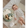 image:imageBlissful Diary Baby Diaper Caddy Organizer Cotton Rope Diaper Caddy Basket Oval Storage Basket Gift for Baby Shower Newborn Essentials GreenOval Green