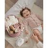 image:imageBlissful Diary Baby Diaper Caddy Organizer Cotton Rope Diaper Caddy Basket Oval Storage Basket Gift for Baby Shower Newborn Essentials GreenOval Pink