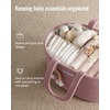image:imageBlissful Diary Baby Diaper Caddy Organizer Cotton Rope Diaper Caddy Basket Oval Storage Basket Gift for Baby Shower Newborn Essentials GreenOval Pink
