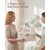 image:imageBlissful Diary Flannel Diaper Caddy Organizer with Gift Packaging Cute Nursery Storage Basket Cream Beige
