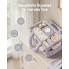 image:imageBlissful Diary Flannel Diaper Caddy Organizer with Gift Packaging Portable Nursery Storage Basket Gift for Baby Shower Newborn Boys amp Girls Essentials Registry Search Must Haves Light Purple