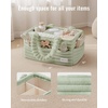 image:imageBlissful Diary Flannel Diaper Caddy Organizer with Gift Packaging Portable Nursery Storage Basket Gift for Baby Shower Newborn Boys amp Girls Essentials Registry Search Must Haves Light Green