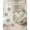 image:imageBlissful Diary Flannel Diaper Caddy Organizer with Gift Packaging Portable Nursery Storage Basket Gift for Baby Shower Newborn Boys amp Girls Essentials Registry Search Must Haves Light Green