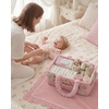 image:imageBlissful Diary Flannel Diaper Caddy Organizer with Gift Packaging Portable Nursery Storage Basket Gift for Baby Shower Newborn Boys amp Girls Essentials Registry Search Must Haves Blush Pink