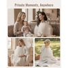 image:imageBlissful Diary Muslin Nursing Cover for Breastfeeding Breathable Breastfeeding Cover up with Arch Neckline for Women Nursing Apron Dotted CreamDotted Cream