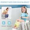 image:imageBlissful Diary 20 Pcs Toilet Seat Covers Disposable for Toddlers amp Adults Extra Large Waterproof Portable Package for Travel Kids Potty TrainingPurple FlowersRainbow