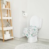 image:imageBlissful Diary 20 Pcs Toilet Seat Covers Disposable for Toddlers amp Adults Extra Large Waterproof Portable Package for Travel Kids Potty TrainingPurple FlowersRainbow