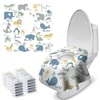 image:imageBlissful Diary 20 Pcs Toilet Seat Covers Disposable for Toddlers amp Adults Extra Large Waterproof Portable Package for Travel Kids Potty TrainingPurple FlowersAnimal