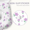 image:imageBlissful Diary 20 Pcs Toilet Seat Covers Disposable for Toddlers amp Adults Extra Large Waterproof Portable Package for Travel Kids Potty TrainingPurple FlowersPurple Flower