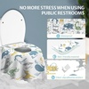image:imageBlissful Diary 20 Pcs Toilet Seat Covers Disposable for Toddlers amp Adults Extra Large Waterproof Portable Package for Travel Kids Potty TrainingPurple FlowersAnimal