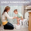 image:imageBlissful Diary 20 Pcs Toilet Seat Covers Disposable for Toddlers amp Adults Extra Large Waterproof Portable Package for Travel Kids Potty TrainingPurple FlowersPurple Flower