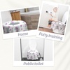 image:imageBlissful Diary 20 Pcs Toilet Seat Covers Disposable for Toddlers amp Adults Extra Large Waterproof Portable Package for Travel Kids Potty TrainingPurple FlowersPurple Flower