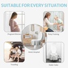 image:imageBlissful Diary 20 Pcs Toilet Seat Covers Disposable for Toddlers amp Adults Extra Large Waterproof Portable Package for Travel Kids Potty TrainingPurple FlowersRainbow