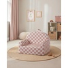 image:imageBlissful Diary Kids Chair Soft Kids Armchair Comfortable Kids Couch Sofa for Reading Playing Kids Furniture for Boys and Girls GiftCream WhiteBlush Checkered