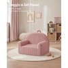 image:imageBlissful Diary Kids Chair Soft Kids Armchair Comfortable Kids Couch Sofa for Reading Playing Kids Furniture for Boys and Girls GiftCream WhiteBlush Pink