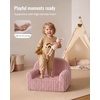 image:imageBlissful Diary Kids Chair Soft Kids Armchair Comfortable Kids Couch Sofa for Reading Playing Kids Furniture for Boys and Girls GiftCream WhiteBlush Pink
