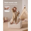 image:imageBlissful Diary Kids Chair Soft Kids Armchair Comfortable Kids Couch Sofa for Reading Playing Kids Furniture for Boys and Girls GiftCream WhiteCream White