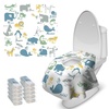 image:imageBlissful Diary 20 Pcs Toilet Seat Covers Disposable for Toddlers amp Adults Extra Large Waterproof Portable Package for Travel Kids Potty TrainingPurple FlowersAnimal