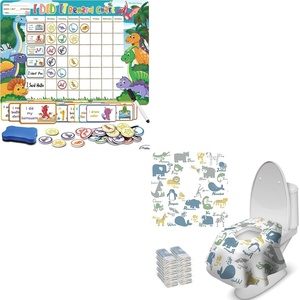image:imageToilet Seat Covers DisposableBehavior Chart for Kids at Home 63 Good Behavior and 72 Reusable Reward Magnetic Chore Chart for Fridge